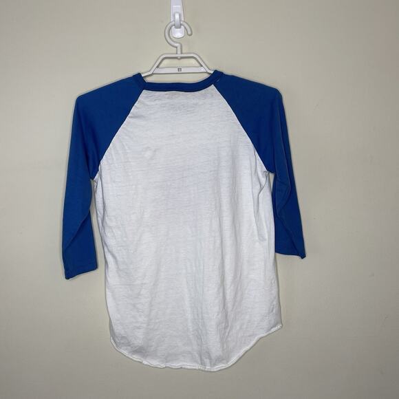 Vtg STATLER BROTHERS White Blue Raglan Graphic T Shirt 80s Single Stitch M/L - Picture 4 of 6